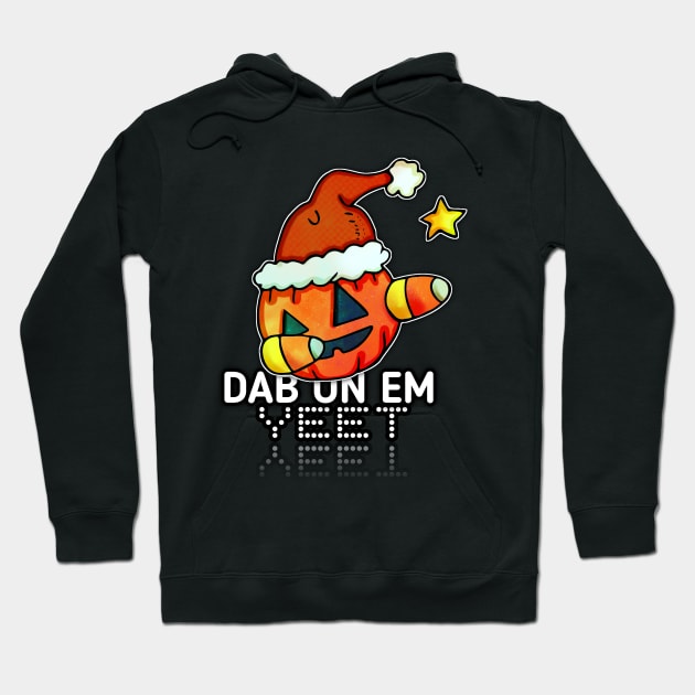 Jack O Lantern Yeet Dab Christmas Hoodie by MaystarUniverse